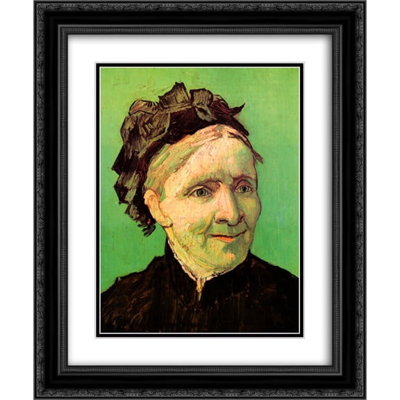 Vincent van Gogh 2x Matted 20x24 Black Ornate Framed Art Print 'Portrait of the Artist's Mother'