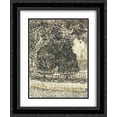 thumbnail image 1 of Vincent van Gogh 2x Matted 20x24 Black Ornate Framed Art Print 'Public Garden with Fence', 1 of 2