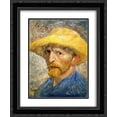 thumbnail image 1 of Vincent van Gogh 2x Matted 20x24 Black Ornate Framed Art Print 'Self Portrait', 1 of 2