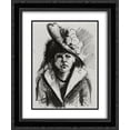 thumbnail image 1 of Vincent van Gogh 2x Matted 20x24 Black Ornate Framed Art Print 'Woman with Hat, Half-Length', 1 of 2