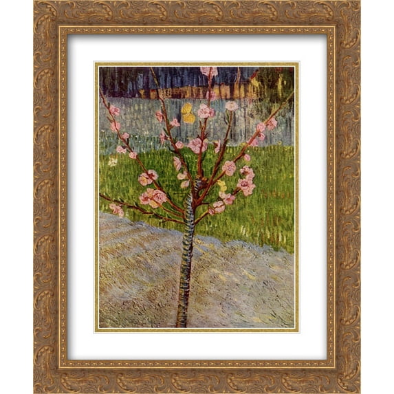 Vincent van Gogh 2x Matted 20x24 Gold Ornate Framed Art Print 'Almond Tree in Blossom'
