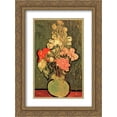 thumbnail image 1 of Vincent van Gogh 2x Matted 20x24 Gold Ornate Framed Art Print 'Still Life Vase with Rose-Mallows', 1 of 2
