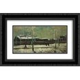 thumbnail image 1 of Vincent van Gogh 2x Matted 24x16 Black Ornate Framed Art Print 'The Old Station at Eindhoven ', 1 of 2
