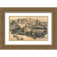 thumbnail image 1 of Vincent van Gogh 2x Matted 24x18 Gold Ornate Framed Art Print 'Fish-Drying Barn, Seen From a Height', 1 of 2
