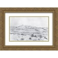 thumbnail image 1 of Vincent van Gogh 2x Matted 24x18 Gold Ornate Framed Art Print 'La Crau', 1 of 2