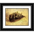 thumbnail image 1 of Vincent van Gogh 2x Matted 24x20 Black Ornate Framed Art Print 'Still Life with a Basket of Crocuses', 1 of 2