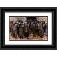 thumbnail image 1 of Vincent van Gogh 2x Matted 24x20 Black Ornate Framed Art Print 'The State Lottery', 1 of 2