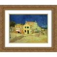 thumbnail image 1 of Vincent van Gogh 2x Matted 24x20 Gold Ornate Framed Art Print 'The Yellow House', 1 of 2