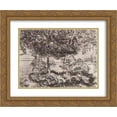 thumbnail image 1 of Vincent van Gogh 2x Matted 24x20 Gold Ornate Framed Art Print 'Trees and Shrubs', 1 of 2