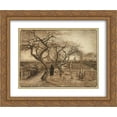 thumbnail image 1 of Vincent van Gogh 2x Matted 24x20 Gold Ornate Framed Art Print 'Winter Garden ', 1 of 2