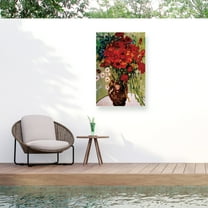 Vincent van Gogh 'Daisie & Poppies' Outdoor All-Weather Wall Decor