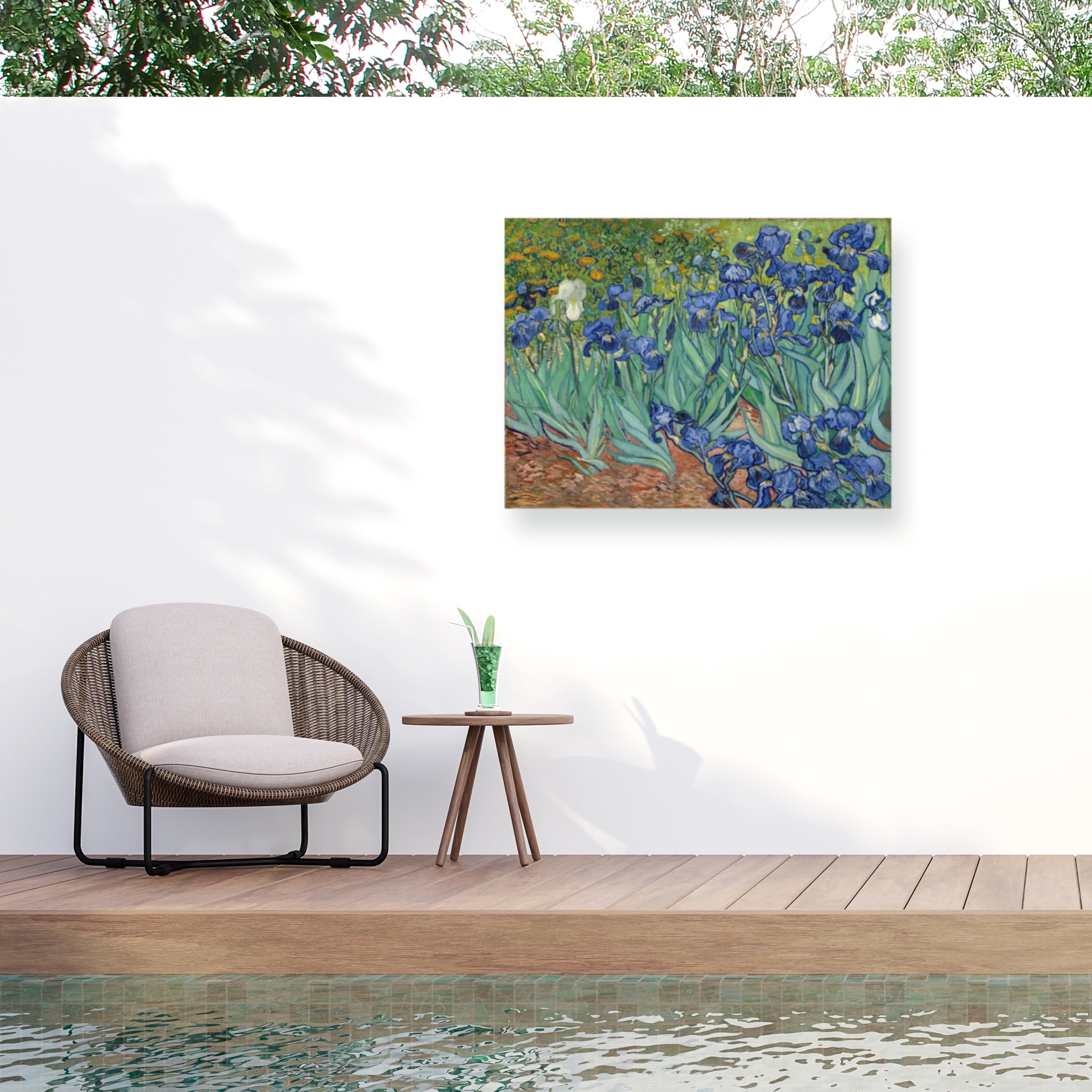 Vincent van Gogh 'Irises, 1889' Outdoor All-Weather Wall Decor