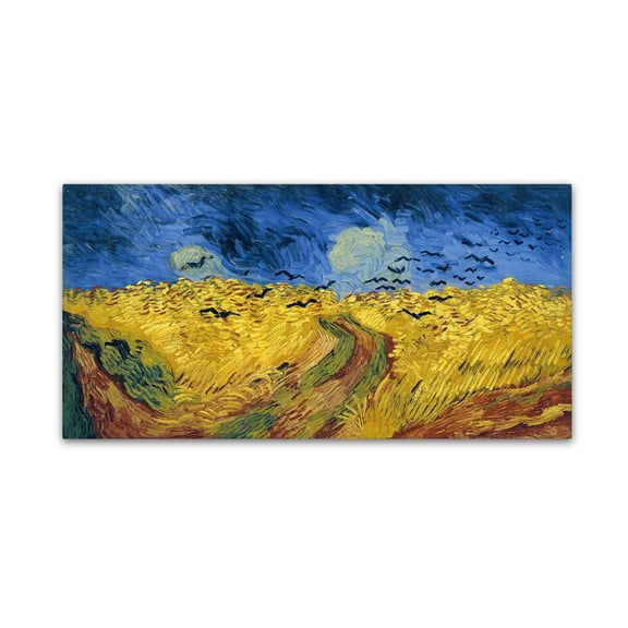 Vincent van Gogh, 'Wheatfield with Crows' Canvas Art