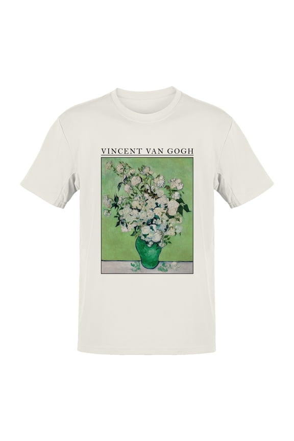 Vincent van Gogh White Roses Men's T-shirt