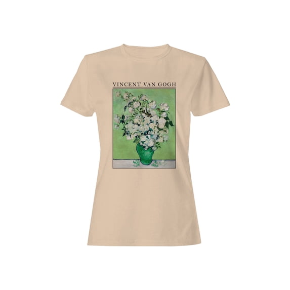 Vincent van Gogh White Roses Women's T-shirt