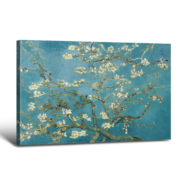 Vincent van Goghs Almond blossom (1890) Canvas Wall Art Wall Décor by
