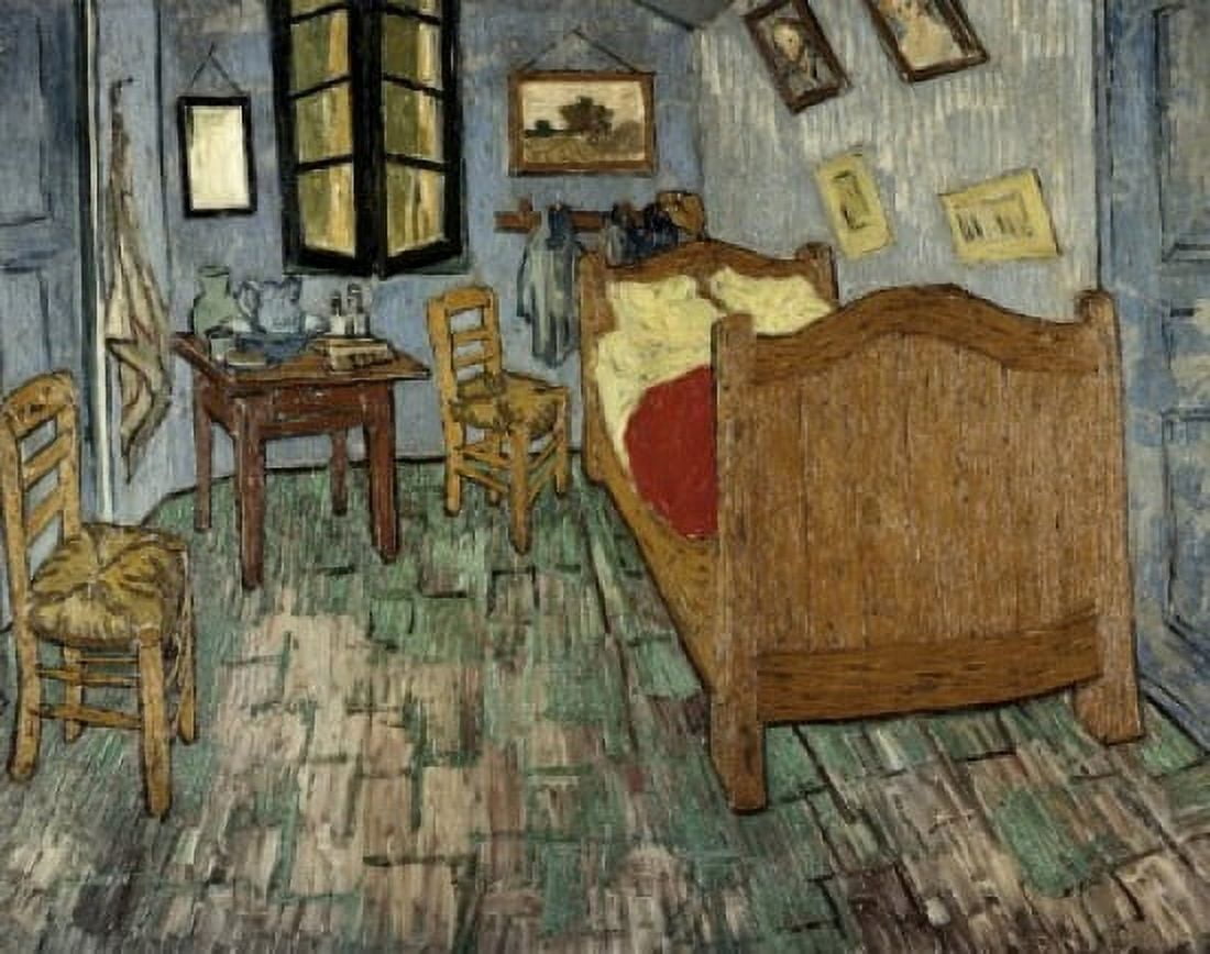 Vincents Bedroom in Arles 1889 Vincent van Gogh (1853-1890 Dutch) Oil on canvas Art Institute of Chicago Illinois USA Canvas Art - Vincent van Gogh (18 x 24)