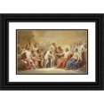 thumbnail image 1 of Vincenzo Camuccini 18x13 Black Ornate Wood Framed Double Matted Museum Art Print Titled - Love and Psyche in the Presence of the Gods, 1 of 5