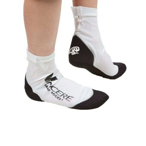 Vincere Sand Socks for Soccer, Volleyball, Snorkeling Small White