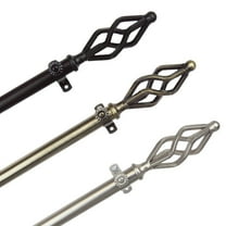 Vinci 13/16 inch dia. Curtain Rod 48-84" - Antique Brass