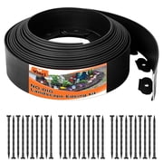 Vinci Garden Edging Border, 2 Inch   33FT Flexible No-Dig Landscape Edging Kit with Stakes, Lawn & Flower Bed Edging Border for Yard, Pathway & Landscaping