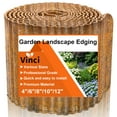 thumbnail image 1 of Vinci Garden Landscape Edging Border, 8 Inch x 10 FT Corrugated Sturdy Metal Easy Installation Safe Hemmed Lawn Garden Border Edges for DIY Flower Beds, Pathways and Patio Design (Rusted), 1 of 8