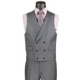 thumbnail image 1 of Vinci Men's Charcoal 3 Piece Suit Fancy Vest Big Lapel Modern Fit MV2K-2, 1 of 1