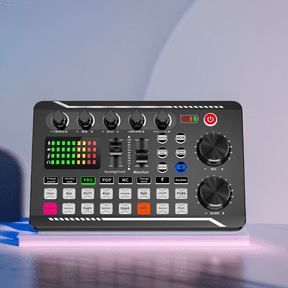 Vinci Professional Audio Mixer Kit Sound Board Console System 3.5mm Microphone Sound Card for Podcast Recording Vocal Game Voice DJ Live