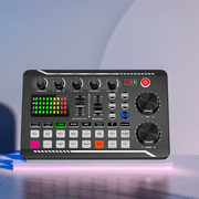 Vinci Professional Audio Mixer Kit Sound Board Console System 3.5mm Microphone Sound Card for Podcast Recording Vocal Game Voice DJ Live