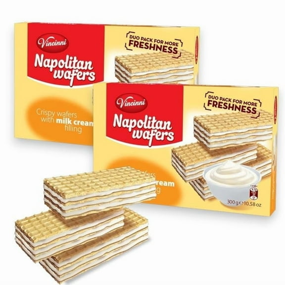 Vincinni Naoalitano Wafers with Milk Cream Filling 2 Pack- 10.58oz each