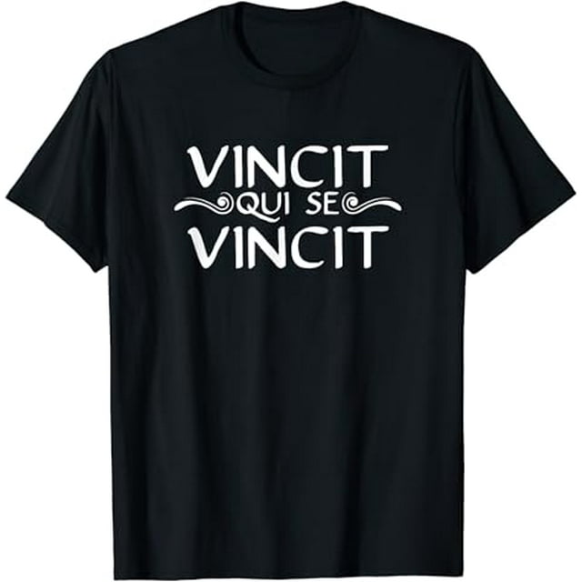 Vincit Qui Se Vincit Roman Quote Latin Saying TShirt