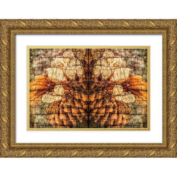 Vincze 14x11 Gold Ornate Wood Framed with Double Matting Museum Art Print Titled - Autumnal Spirit I