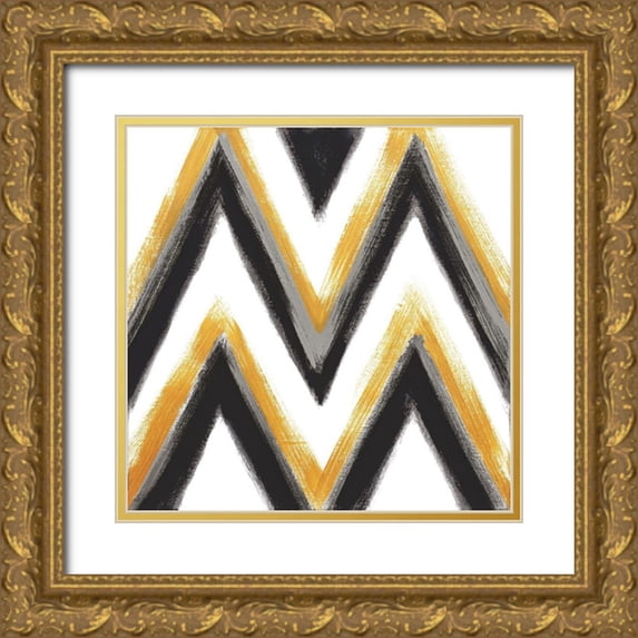 Vindedzis, Rita 15x15 Gold Ornate Wood Framed with Double Matting Museum Art Print Titled - Golden Daze II