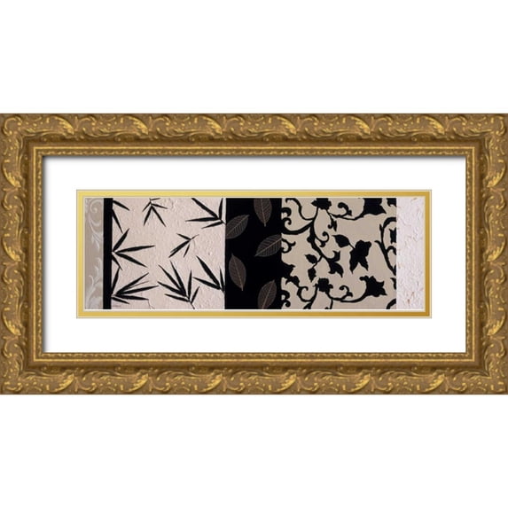 Vindedzis, Rita 18x9 Gold Ornate Wood Framed with Double Matting Museum Art Print Titled - Pattern Play II