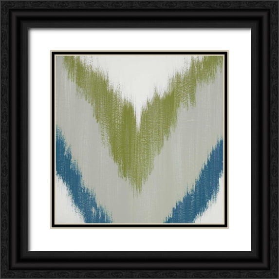Vindedzis, Rita 20x20 Black Ornate Wood Framed with Double Matting Museum Art Print Titled - Zigs n Zags I