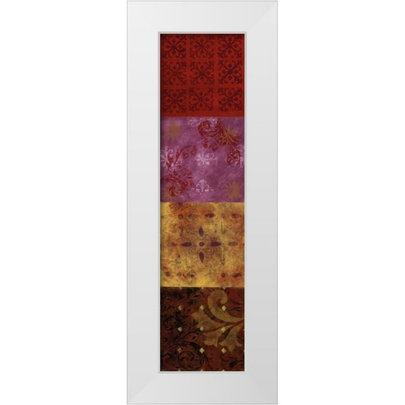 Vindedzis, Rita 7x14 White Modern Wood Framed Museum Art Print Titled - Tamarind Splash II
