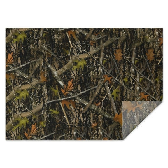 Vine Camo Tree Trunk Pattern Rectangle Tablecloth 60"x84",Waterproof Polyester Rectangle Table Cloth, Wipeable Spillproof Polyester Tablecloth for Dining, Camping, Indoor and Outdoor