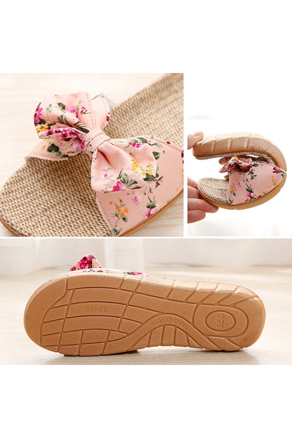 Vine Grass Woven Slippers In Summer, Linen Slippers For Indoor Living, Anti Slip Grass Mat Bamboo Sandals Women