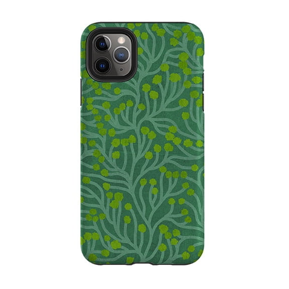 Vine Green And Teal Botanical Art Phone Case for iPhone 16 15 14 13 12 11 Pro Max