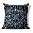 thumbnail image 1 of Vine Visions Indoor/Outdoor Pillow with Removable Cover in Black 16x16, 1 of 6