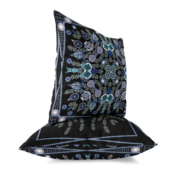Vine Visions Throw Pillow in Black 18x18