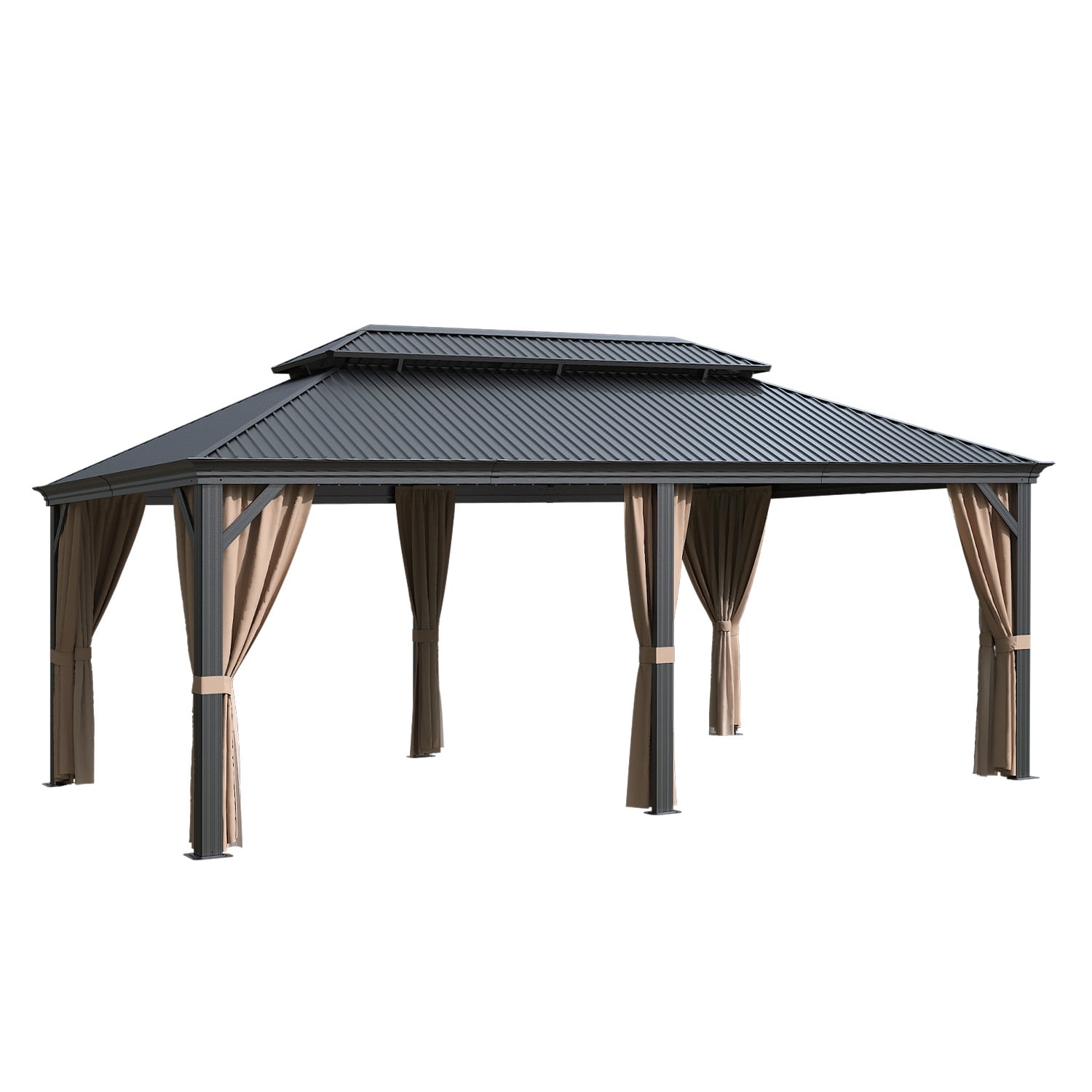 Richryce 12x15 FT Hardtop Outdoor Cover Gazebo, Waterproof