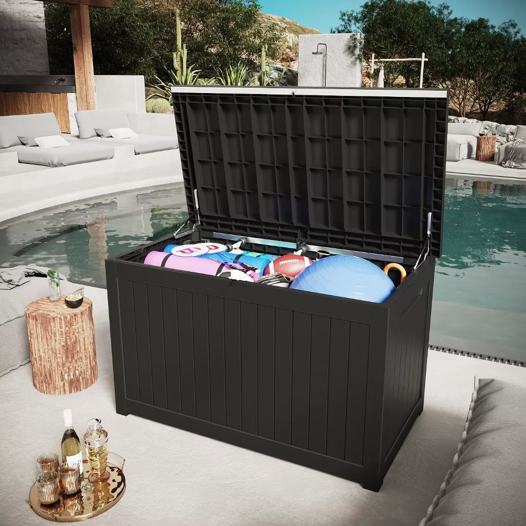 Vineego 230 Gallon Resin Deck Box Large Outdoor Storage for Patio