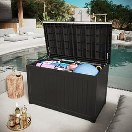 Rubbermaid 134 Gallon Outdoor Patio Storage Deck Box Bench Weatherproo –  outdoorfurniture-showroom