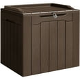 thumbnail image 1 of Vineego 28 Gallon Resin Deck Box Waterproof, UV Resistant Outdoor Storage Box, 1 of 9