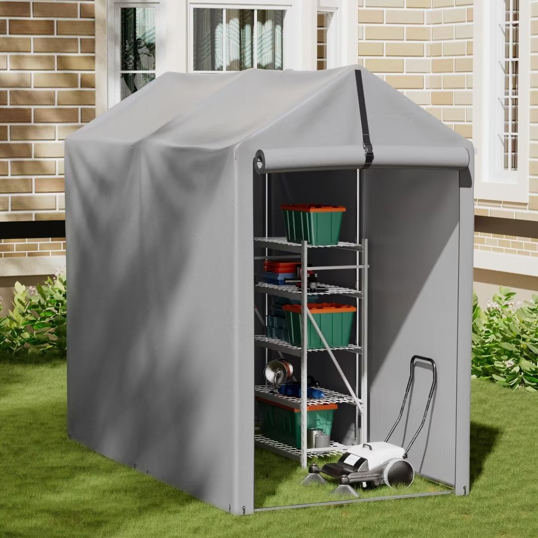 Vineego 3x6x5 ft Outdoor Storage Shed Portable Garage Shelter