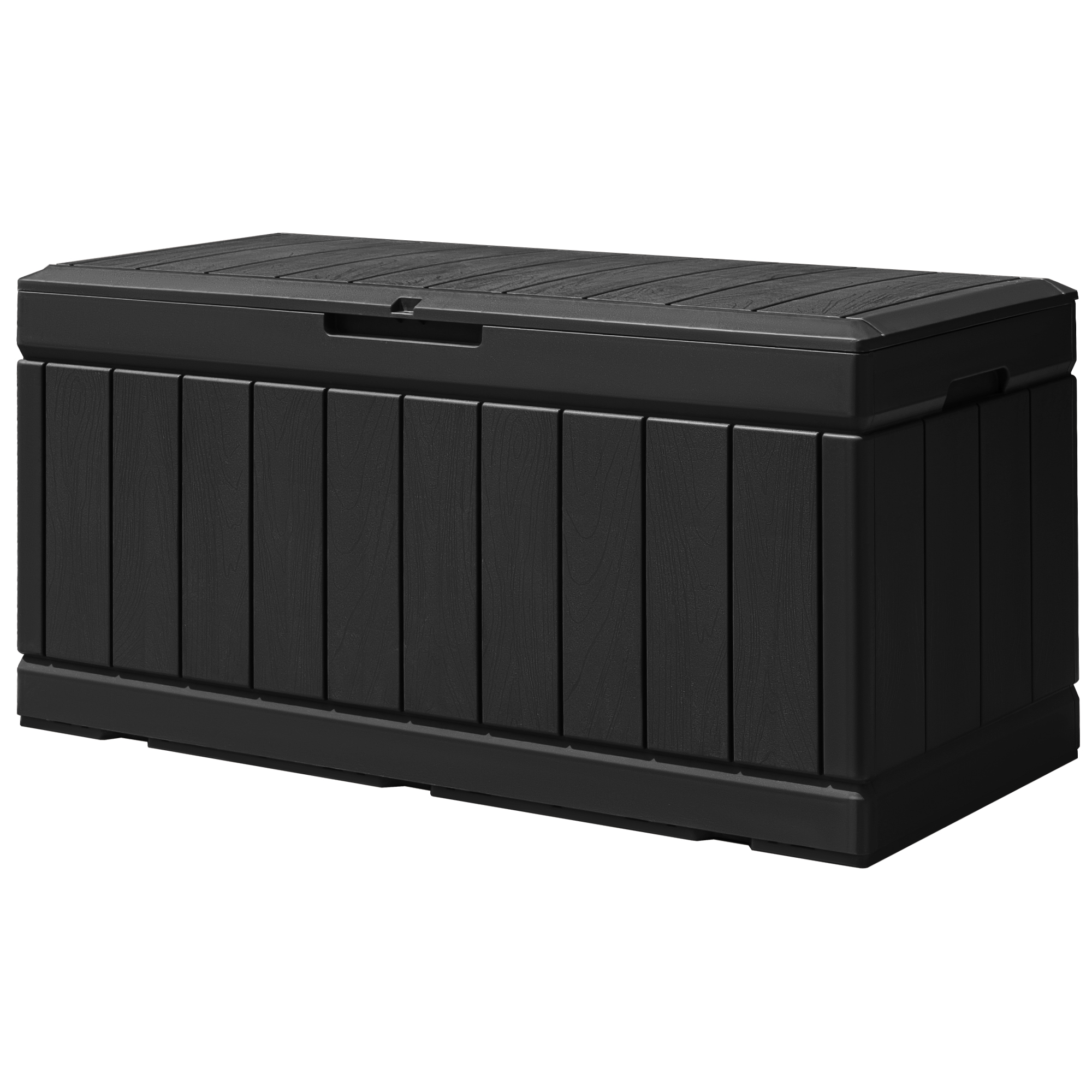Rubbermaid Patio Chic Outdoor Resin Storage 123 Gallons, Dark Teak