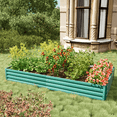thumbnail image 1 of Vineego 8x4x1FT Raised Garden Bed Kit, Galvanized Planter Raised Garden Boxes Outdoor, Square Large Metal Raised Garden Beds, 1 of 7