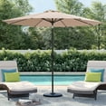 thumbnail image 1 of Vineego Beige Market Patio Umbrella, Waterproof, Fade Resistant, 1 of 8