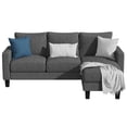 thumbnail image 1 of Vineego Convertible Sectional Sofa Couch, 3 Seat L-Shaped Sofa,Dark Gray, 1 of 2